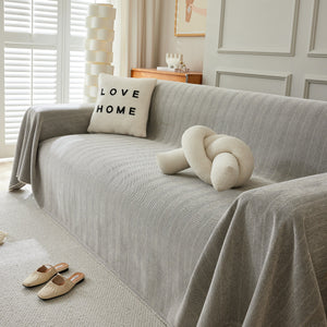 Herringbone Oversized Chenille Couch Throw Cover Sofa Slipcovers Couch Covers for Sectional Couches