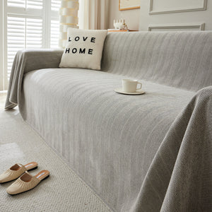 Herringbone Oversized Chenille Couch Throw Cover Sofa Slipcovers Couch Covers for Sectional Couches