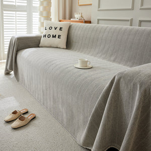 Herringbone Oversized Chenille Couch Throw Cover Sofa Slipcovers Couch Covers for Sectional Couches