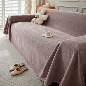 Herringbone Oversized Chenille Couch Throw Cover Sofa Slipcovers Couch Covers for Sectional Couches