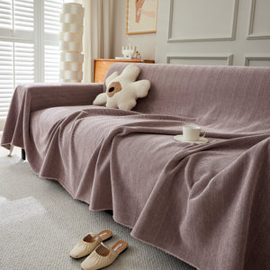 Herringbone Oversized Chenille Couch Throw Cover Sofa Slipcovers Couch Covers for Sectional Couches