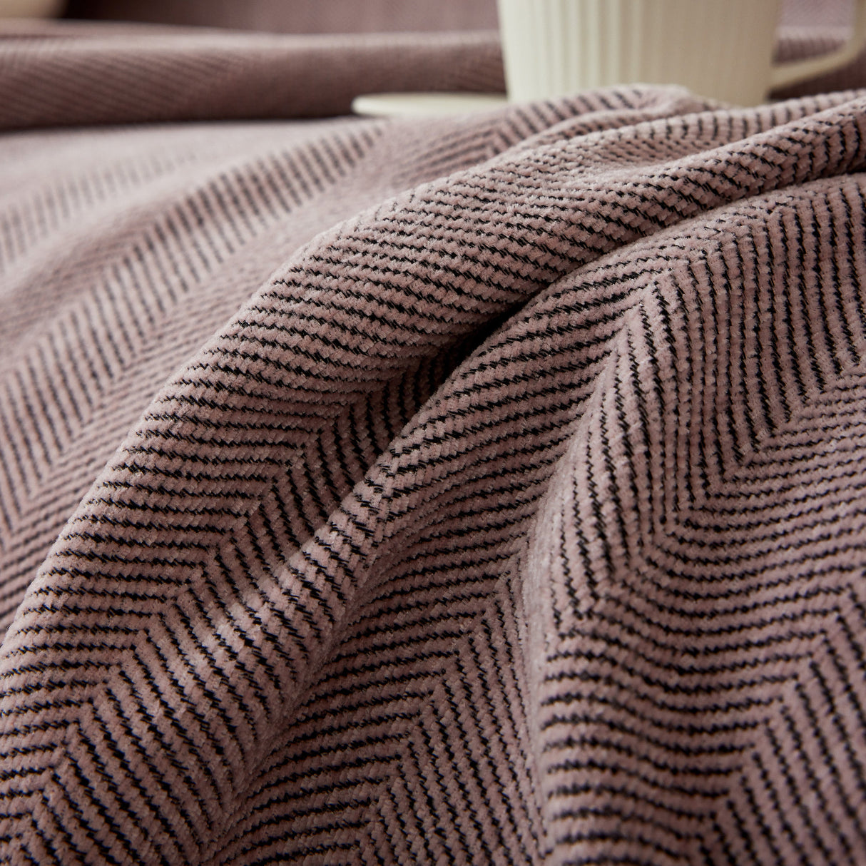 Herringbone Oversized Chenille Couch Throw Cover Sofa Slipcovers Couch Covers for Sectional Couches