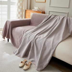 Herringbone Oversized Chenille Couch Throw Cover Sofa Slipcovers Couch Covers for Sectional Couches