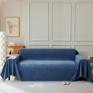 Herringbone Oversized Chenille Couch Throw Cover Sofa Slipcovers Couch Covers for Sectional Couches