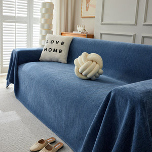 Herringbone Oversized Chenille Couch Throw Cover Sofa Slipcovers Couch Covers for Sectional Couches