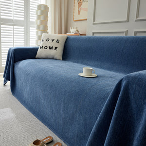 Herringbone Oversized Chenille Couch Throw Cover Sofa Slipcovers Couch Covers for Sectional Couches