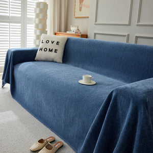 Herringbone Oversized Chenille Couch Throw Cover Sofa Slipcovers Couch Covers for Sectional Couches