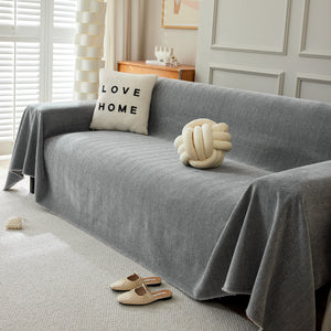 Herringbone Oversized Chenille Couch Throw Cover Sofa Slipcovers Couch Covers for Sectional Couches