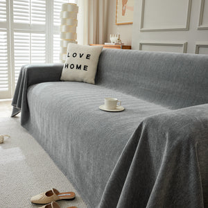 Herringbone Oversized Chenille Couch Throw Cover Sofa Slipcovers Couch Covers for Sectional Couches