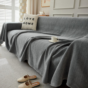 Herringbone Oversized Chenille Couch Throw Cover Sofa Slipcovers Couch Covers for Sectional Couches