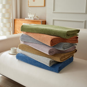 Herringbone Oversized Chenille Couch Throw Cover Sofa Slipcovers Couch Covers for Sectional Couches