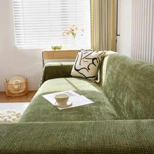 Chenille Thickened Solid Couch Blanket Throws, Reversible Couch Covers for Sectional Couches