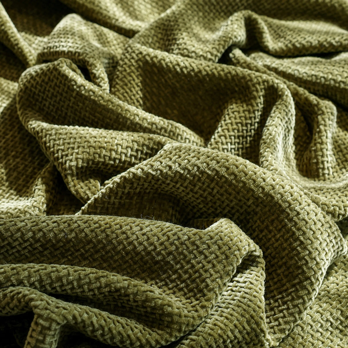 Chenille Thickened Solid Couch Blanket Throws, Reversible Couch Covers for Sectional Couches