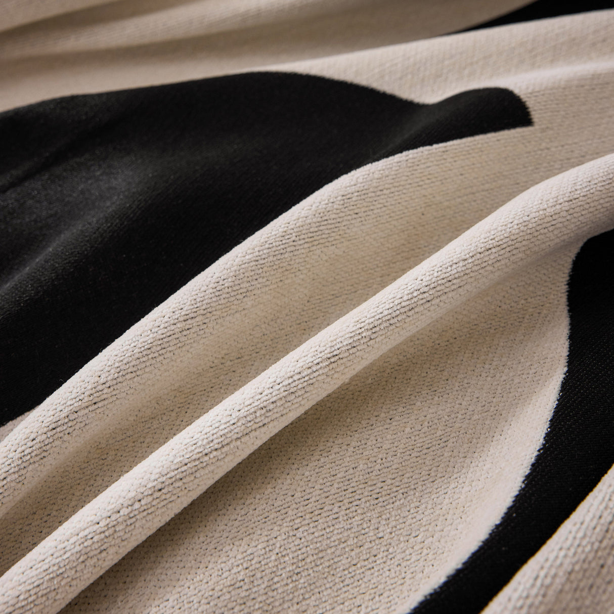 Modern Abstract Chenille Sofa Cover, Large Soft Throw Blanket with Tassels for Couch