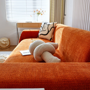 Chenille Thickened Solid Couch Blanket Throws, Reversible Couch Covers for Sectional Couches