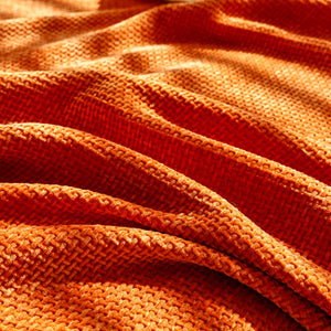 Chenille Thickened Solid Couch Blanket Throws, Reversible Couch Covers for Sectional Couches