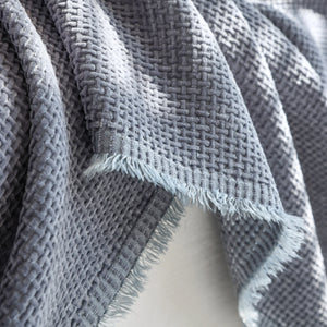 Chenille Thickened Solid Couch Blanket Throws, Reversible Couch Covers for Sectional Couches