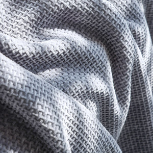 Chenille Thickened Solid Couch Blanket Throws, Reversible Couch Covers for Sectional Couches