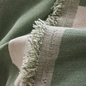 Modern Abstract Chenille Sofa Cover, Large Soft Throw Blanket with Tassels for Couch