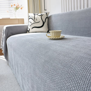 Chenille Thickened Solid Couch Blanket Throws, Reversible Couch Covers for Sectional Couches