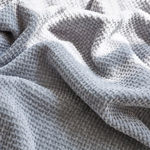 Chenille Thickened Solid Couch Blanket Throws, Reversible Couch Covers for Sectional Couches