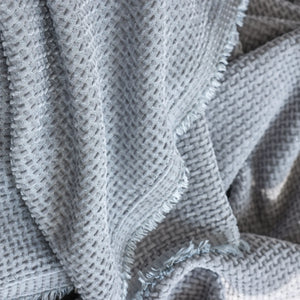 Chenille Thickened Solid Couch Blanket Throws, Reversible Couch Covers for Sectional Couches