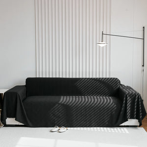 Textured Chenille Sofa Cover Throw, Soft Washable Couch Blanket Protector for Pets