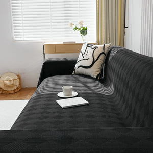 Textured Chenille Sofa Cover Throw, Soft Washable Couch Blanket Protector for Pets