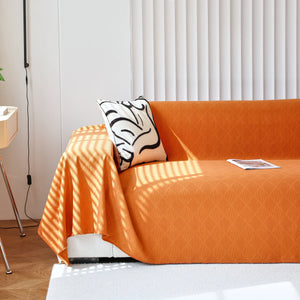 Textured Chenille Sofa Cover Throw, Soft Washable Couch Blanket Protector for Pets