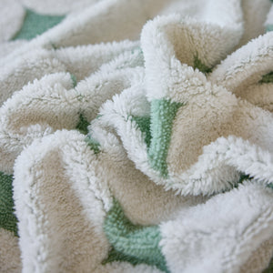 Geometric Jacquard Plush Warm Sofa Couch Cover Coral Fleece Throw Blanket for Couch