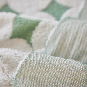 Geometric Jacquard Plush Warm Sofa Couch Cover Coral Fleece Throw Blanket for Couch