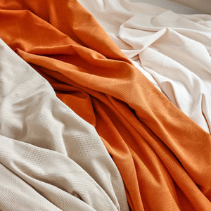 Textured Chenille Sofa Cover Throw, Soft Washable Couch Blanket Protector for Pets