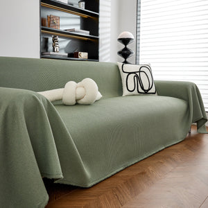 Waterproof Waffle Lattice Sofa Throw, Sofa Towel Cover for Couches, Simple Sofa Cover Blanket