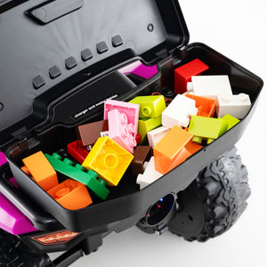 6V Kids Ride On ATV with Spray Function and Storage Box with Music-Pink