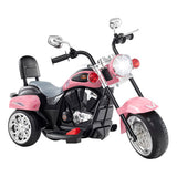 6V Powered Toddler 3-Wheel Motorbike Ride On Toy with Horn and Headlight-Heart Pink