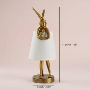 Modern Bunny Table Lamp with Adjustable Light