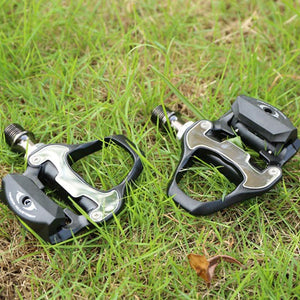 Carbon Fiber Bike Pedal Suitable For Self-Locking Professional Bicycle Pedals Road Bike Pedal High Quality Ultralight Road Bike Pedal Clipless Delta Pedals Aluminum Alloy Bicycle Pedals Cleats Set For Road Bike