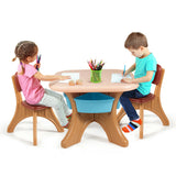 In/Outdoor 3-Piece Plastic Children Play Table & Chair Set