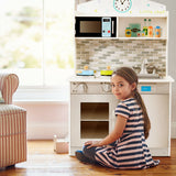 Kids Wooden Pretend Cooking Playset Cookware Play Set Kitchen Toys Toddler Gift-Pink