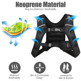Training Weight Vest Workout Equipment with Adjustable Buckles and Mesh Bag-20 lbs