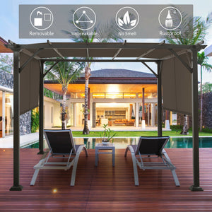 16' x 4' 2Pcs Universal Replacement Canopy for Pergola Structure Sun Awning