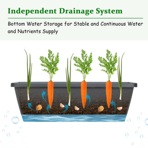 5-Tier Raised Garden Bed with Water Drainage for Flowers Vegetables