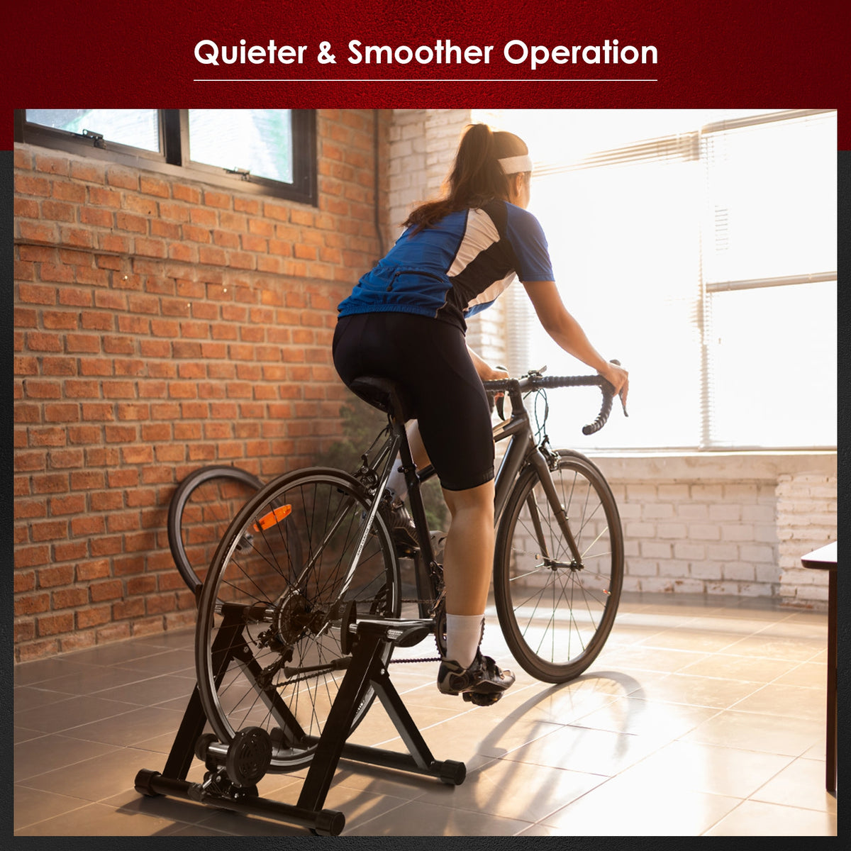 Portable Folding Steel Bicycle Indoor Exercise Training Stand