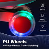 Wiggle Car Ride-on Toy with Flashing Wheels-Red
