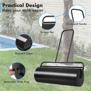 36 x 12 Inches Tow Lawn Roller Water Filled Metal Push Roller