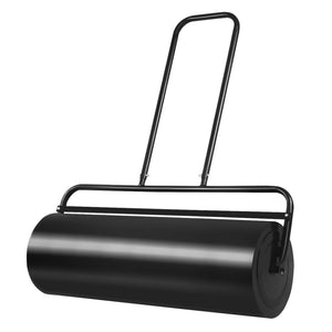 24 x 13 Inch Tow Lawn Roller Water Filled Metal Push Roller-Green