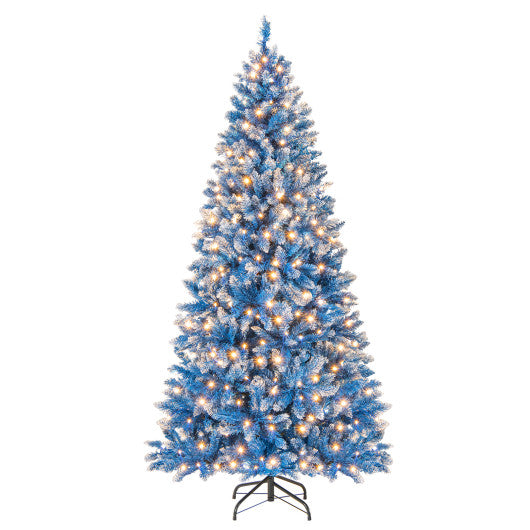 6/7/8/9 FT Artificial Christmas Tree with 767 Snowy Branch Tips-6 FT
