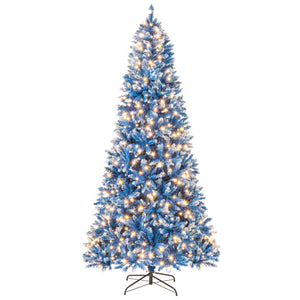 6/7/8/9 FT Artificial Christmas Tree with 767 Snowy Branch Tips-8 FT