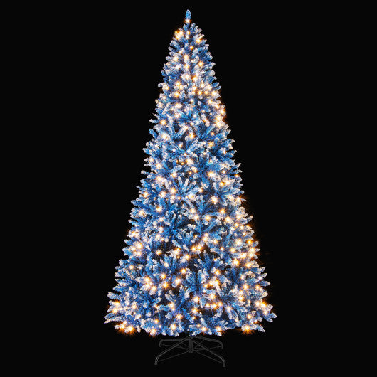 6/7/8/9 FT Artificial Christmas Tree with 767 Snowy Branch Tips-9 FT