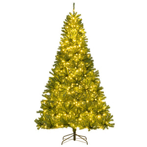 6/7/8 FT Pre-Lit Artificial Christmas Tree with Remote Control and LED Lights-8ft
